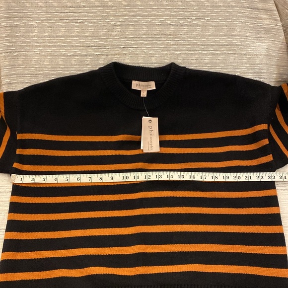 Philosophy black and orange sweater- PERFECT FOR HALLOWEEN!!! - Picture 3 of 4